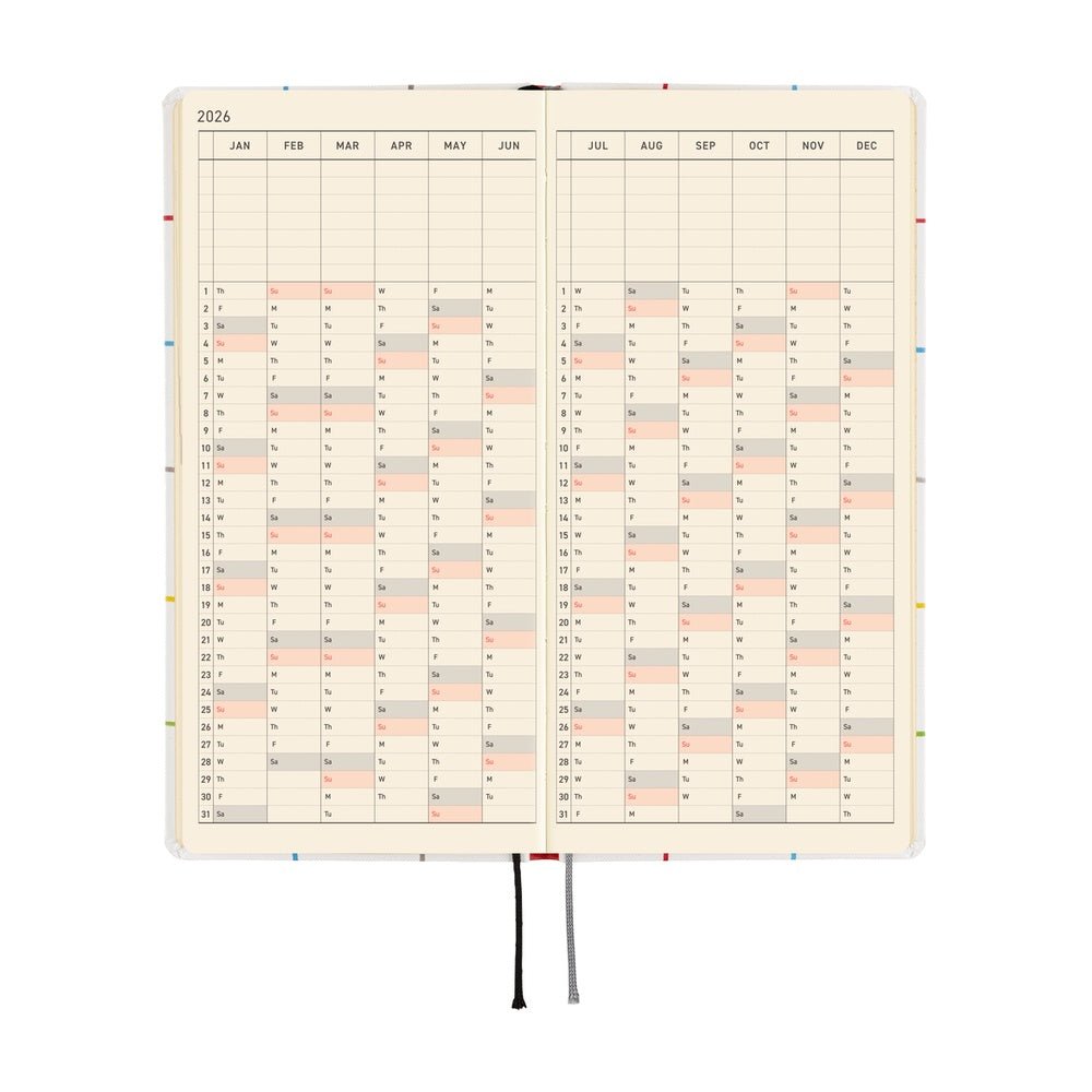 Hobonichi Techo Weeks 2026 - 100%ORANGE: Squirrel’s Moving Day Boston General Store