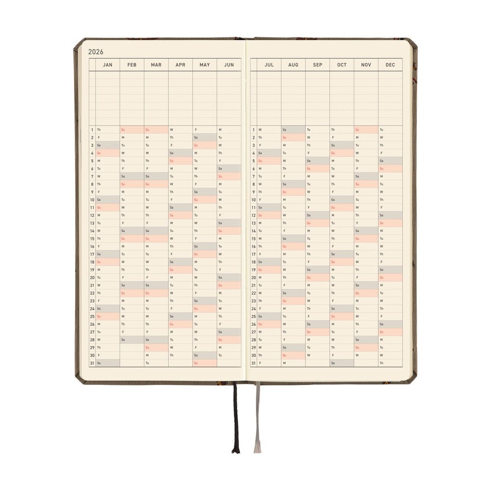 Hobonichi Techo Weeks 2026 - Bow &amp; Tie: Galloping Horses Boston General Store