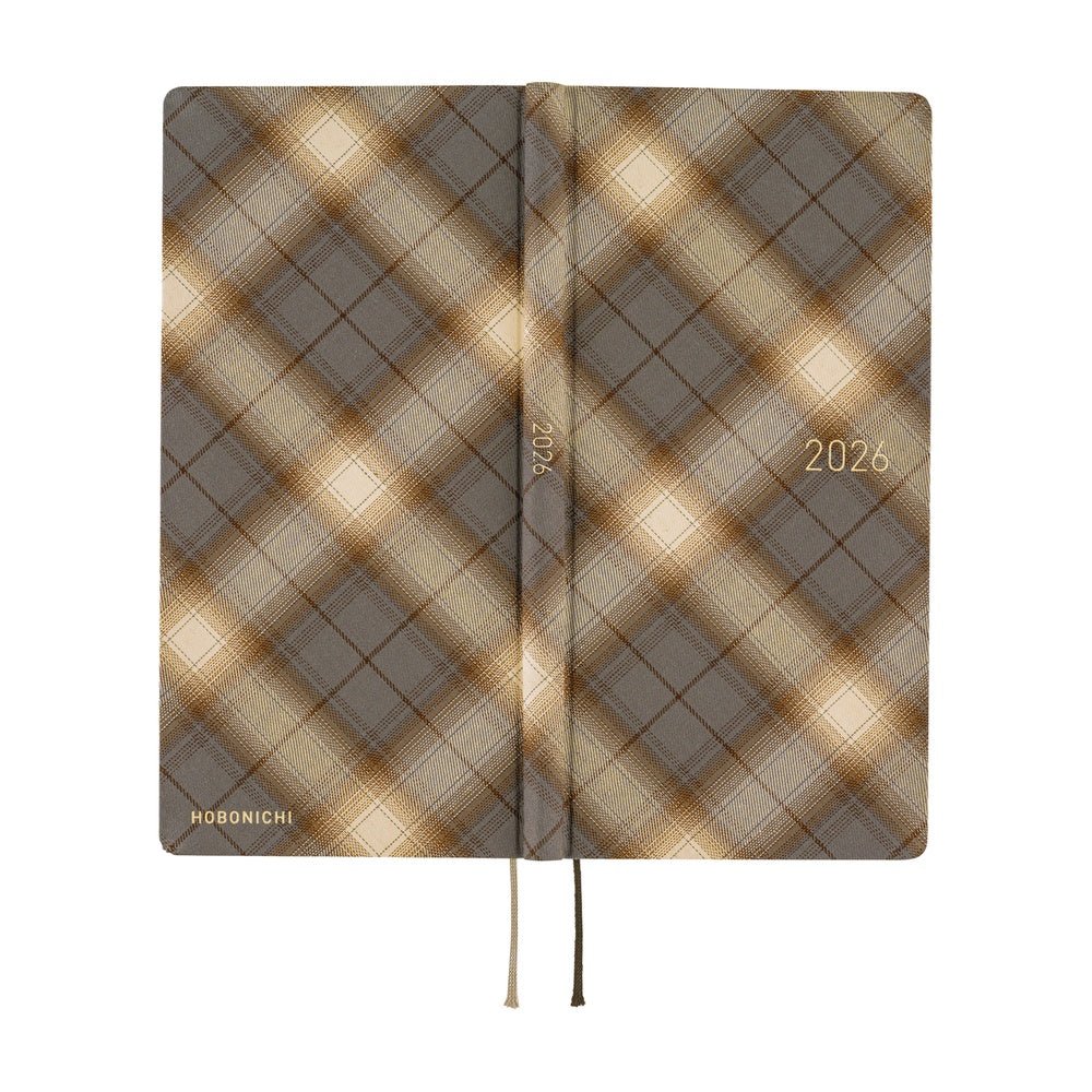 Hobonichi Techo Weeks 2026 - Shirt Fabric: Foggy Plaid Boston General Store
