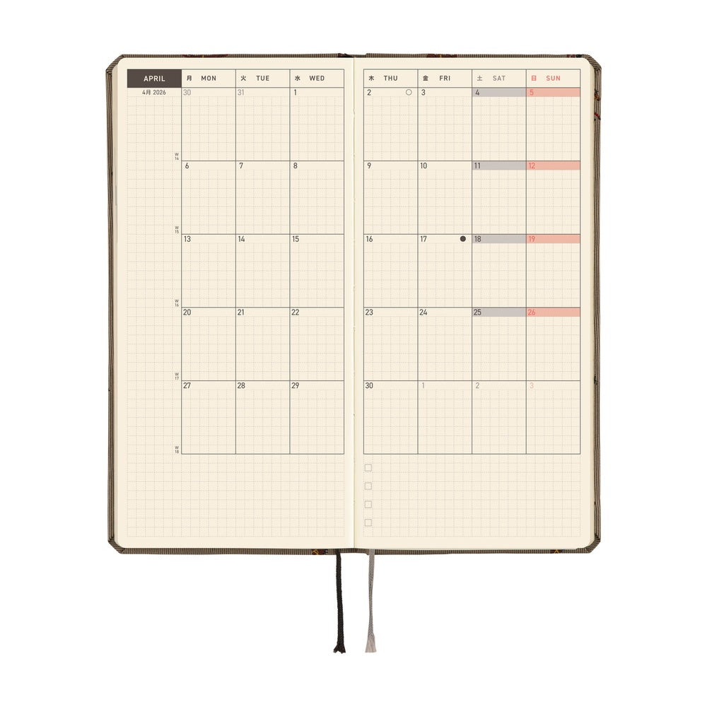Hobonichi Techo Weeks 2026 - Bow &amp; Tie: Galloping Horses at Boston General Store