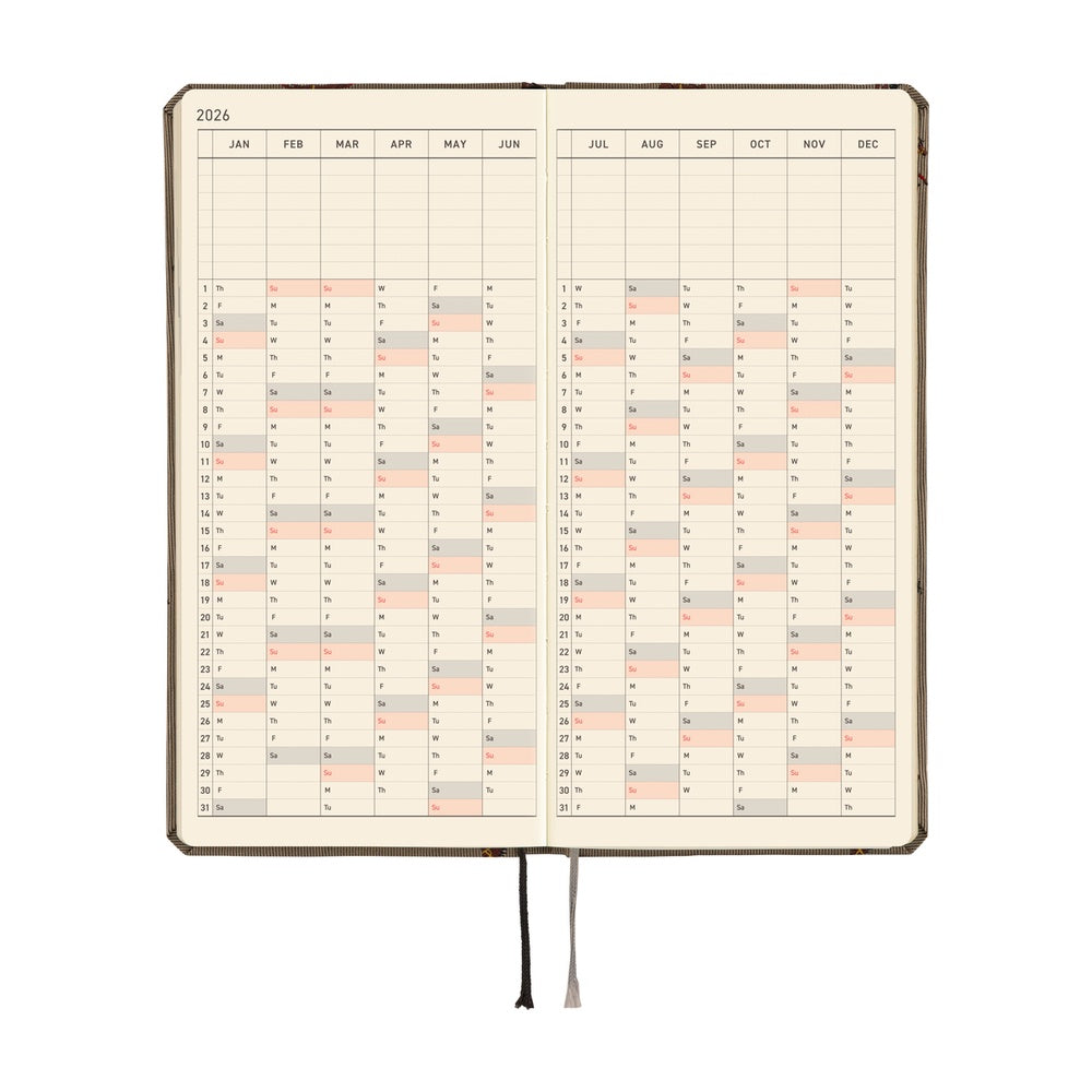 Hobonichi Techo Weeks 2026 - Bow &amp; Tie: Galloping Horses at Boston General Store