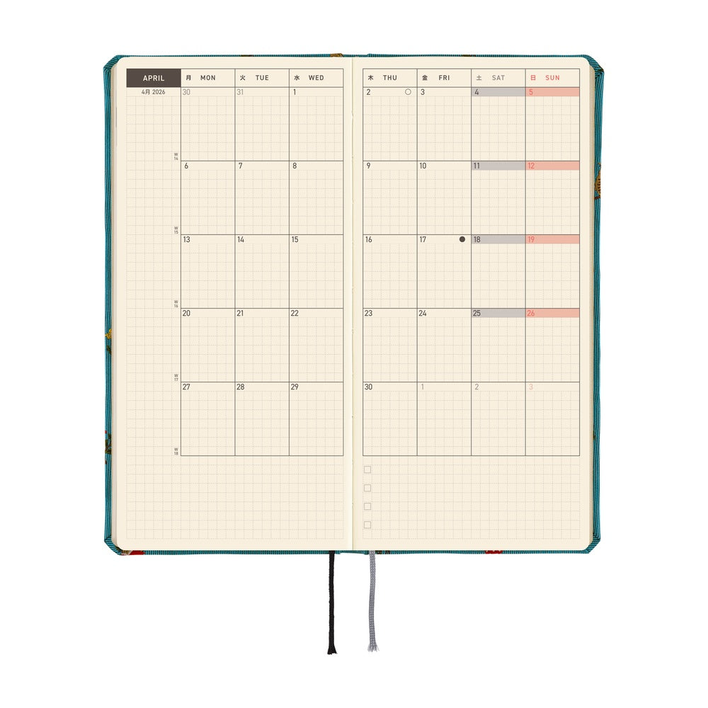 Hobonichi Techo Weeks 2026 - Bow &amp; Tie: In the Forest at Boston General Store