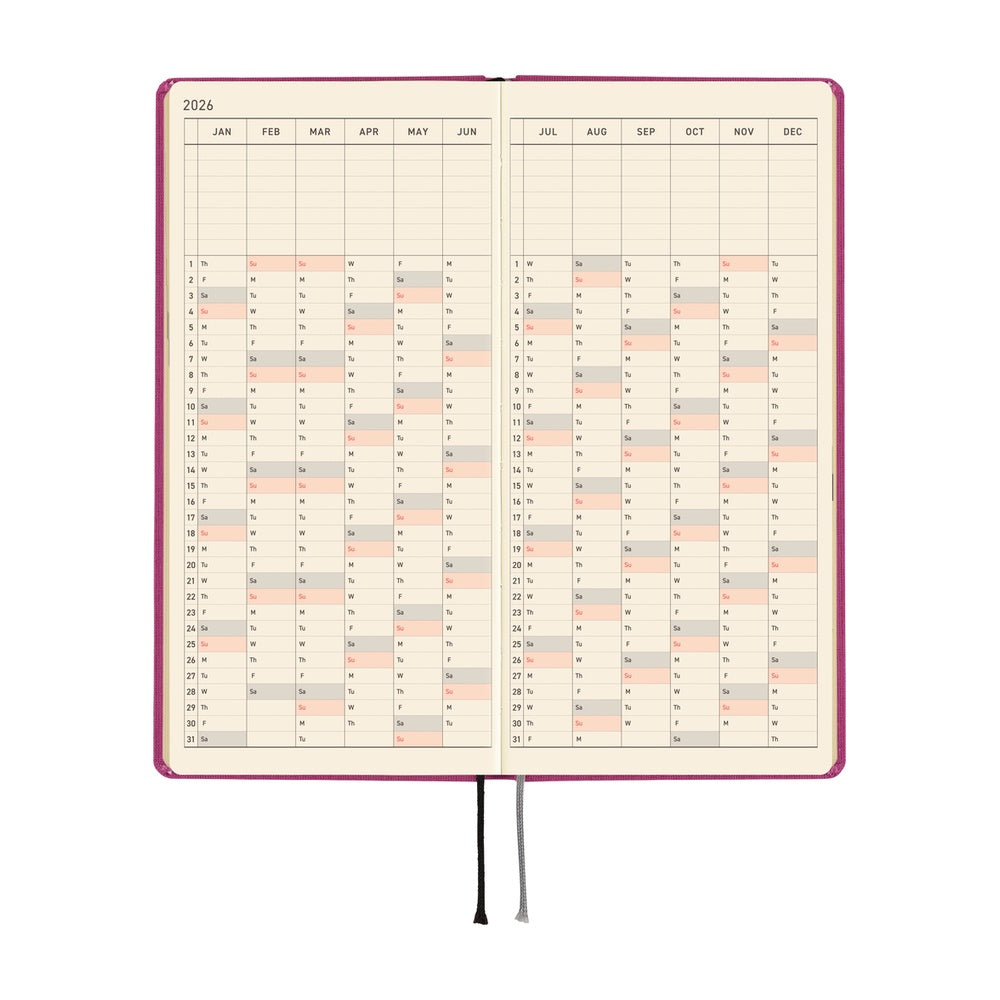 Hobonichi Techo Weeks 2026 - Colors: Peony Purple at Boston General Store