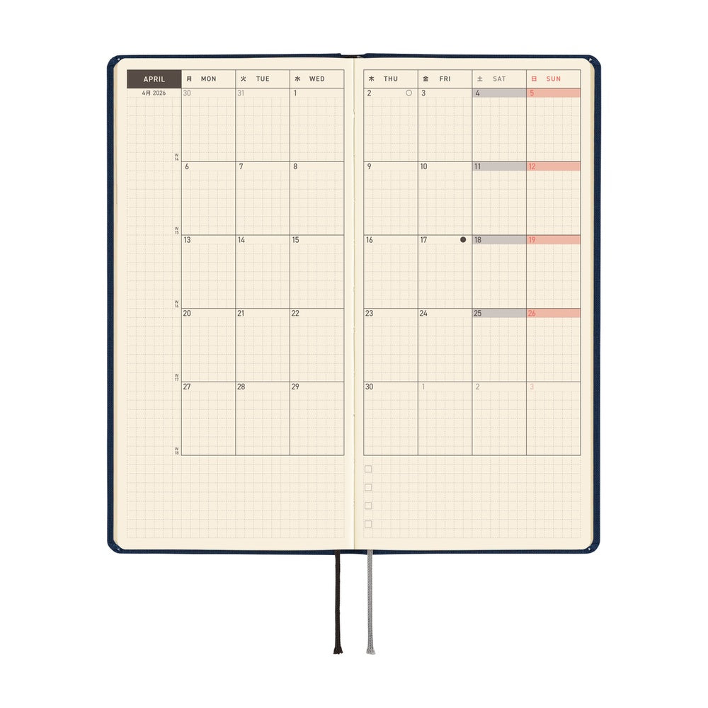Hobonichi Techo Weeks 2026 - Colors: Cosmo Blue at Boston General Store