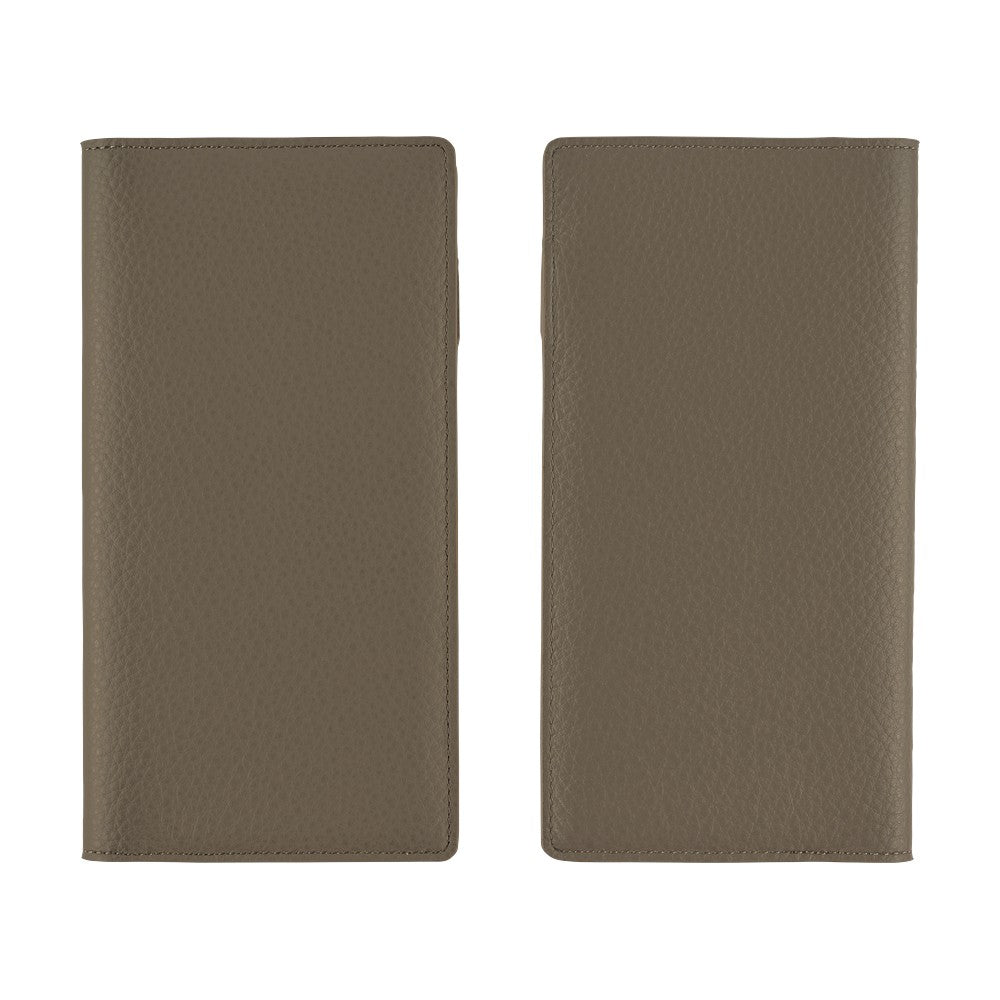 Hobonichi Techo Weeks Cover - Leather: Taut Gray & Light Blue at Boston General Store