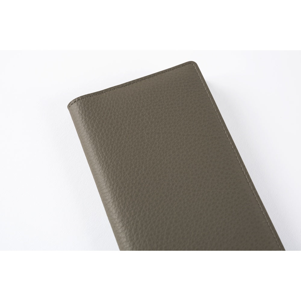 Hobonichi Techo Weeks Cover - Leather: Taut (Gray &amp; Light Blue) at Boston General Store