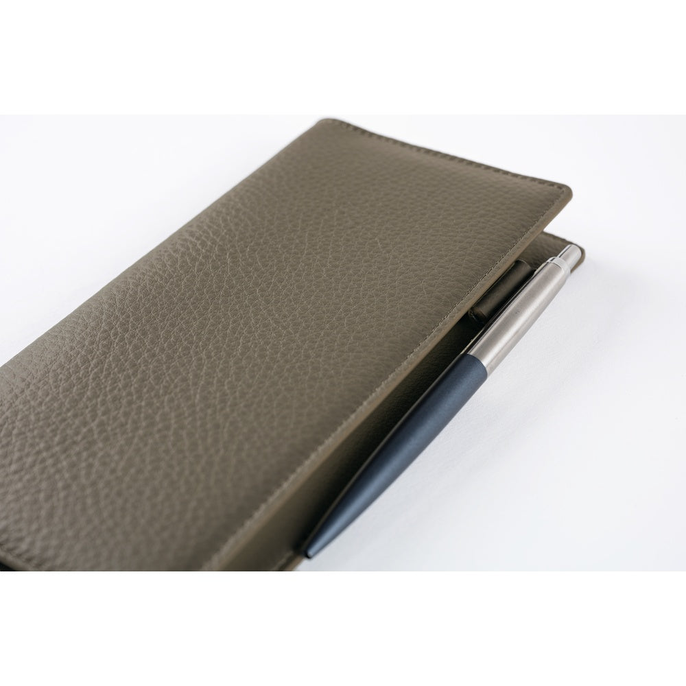 Hobonichi Techo Weeks Cover - Leather: Taut (Gray &amp; Light Blue) at Boston General Store