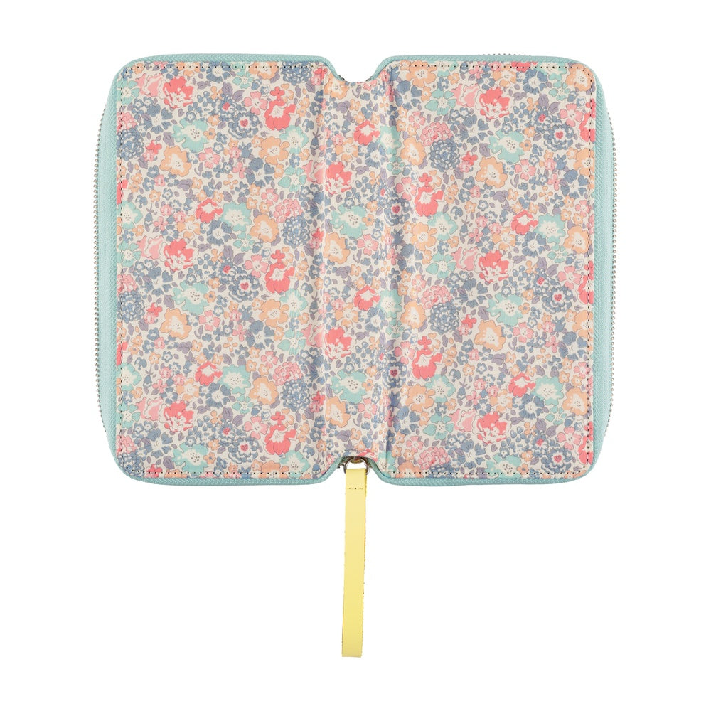 A zippered cover for the Hobonichi Techo Weeks, in a Liberty Fabric print.