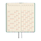 An open 2027 yearly calendar spread with cream-colored pages, set on a plain white background.