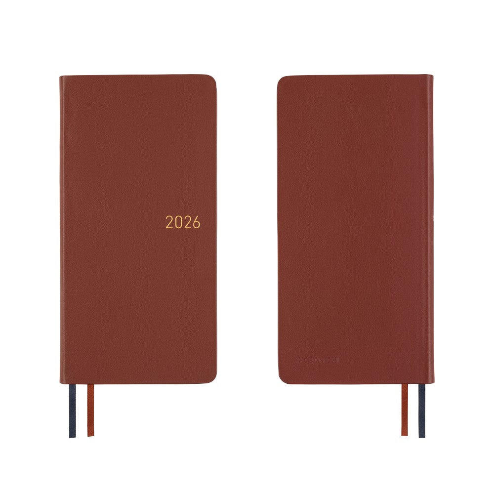 Hobonichi Techo Weeks 2026 - Leather: Wine Brown at Boston General Store