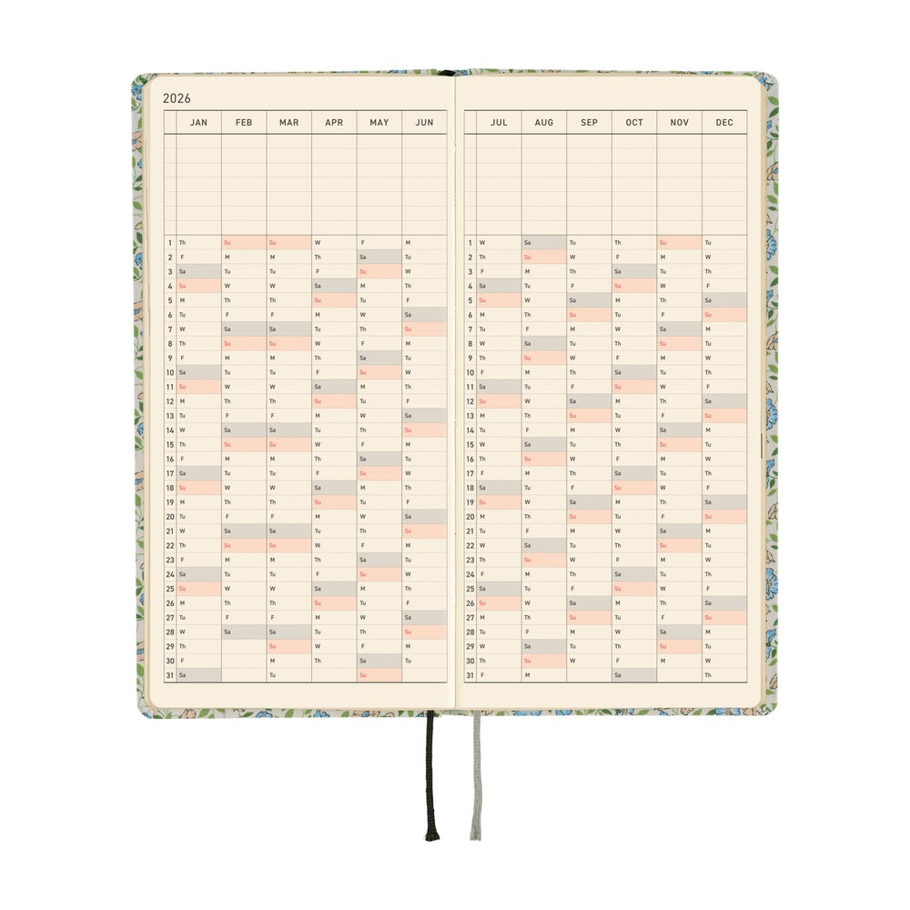 Hobonichi Techo Weeks 2026 - Liberty Fabrics: Sasha Kiora at Boston General Store