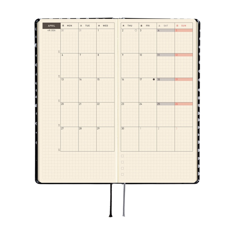 Hobonichi Techo Weeks 2026 - Makoto Matsubayashi: Dot at Boston General Store