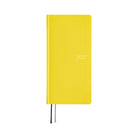 A bright yellow 2027 planner shown on a plain white background.