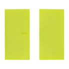 A front and back view of a lime green planner. "2027 MEGA" is debossed on the front cover.