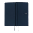A 2027 Hobonichi Mega Weeks planner in Midnight Blue.