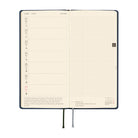 A 2027 Hobonichi Mega Weeks planner in Midnight Blue.