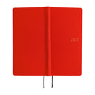 A 2027 Hobonichi Mega Weeks planner in the color Poppy Red