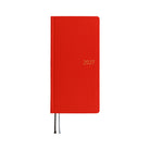 A 2027 Hobonichi Mega Weeks planner in the color Poppy Red