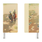 A front and back view of a 2027 planner. The front shows two rabbits blowing bubbles on a sandy-colored background. The back features bubbles floating over a shade-dappled surface. 