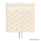 An open 2027 daily planner showing two pages of a yearly calendar grid with cream-colored paper.