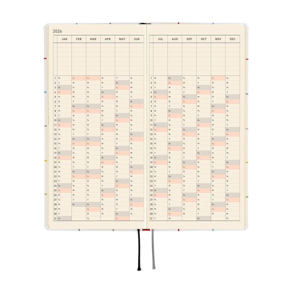 Hobonichi Techo Weeks 2026 - 100%ORANGE: Squirrel’s Moving Day at Boston General Store