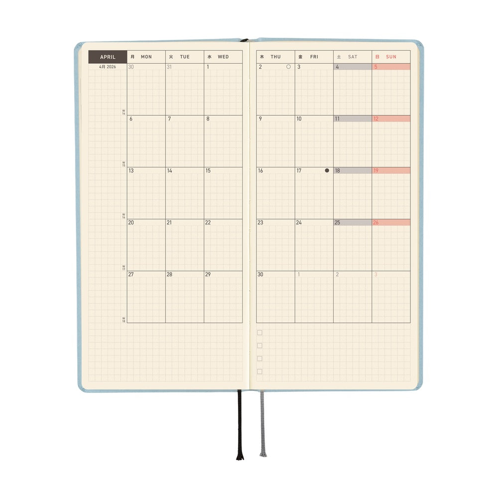 Hobonichi Techo Weeks 2026 - Paper Series: Sky at Boston General Store