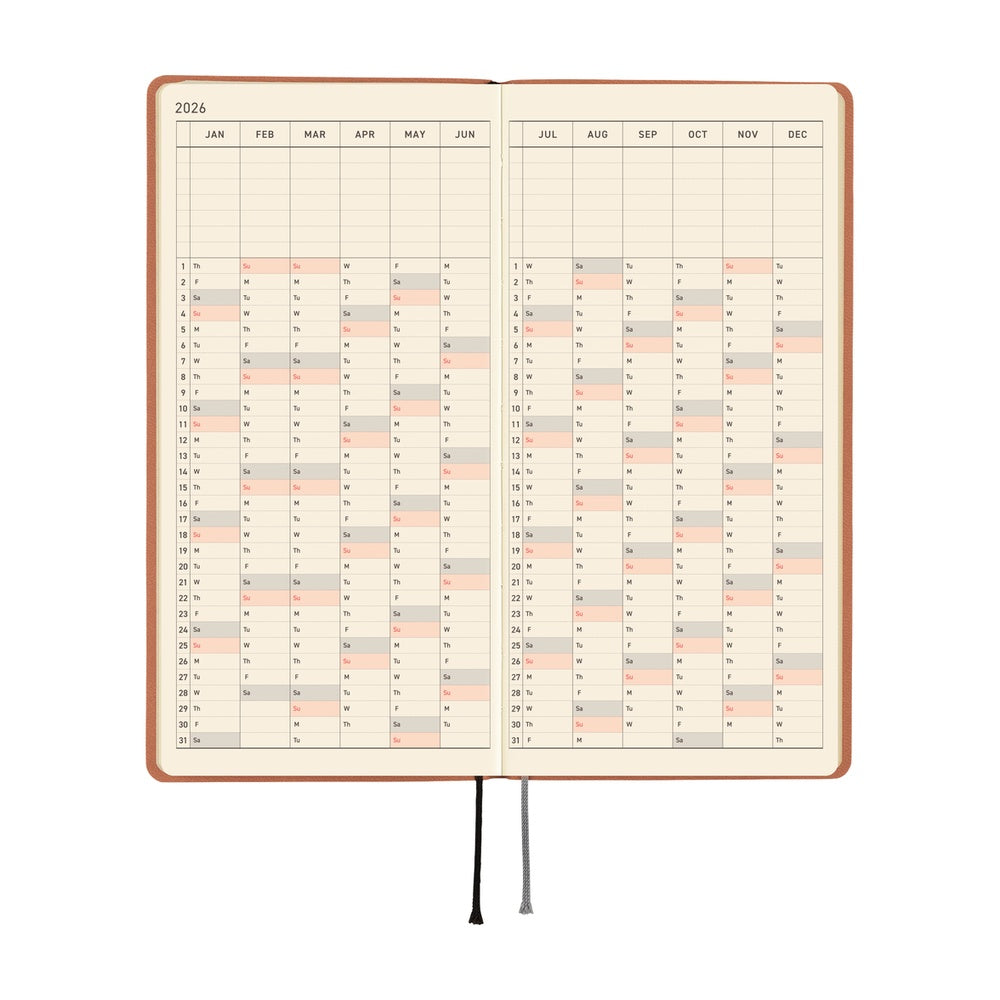 Hobonichi Techo Weeks 2026 - Smooth: Milk Cocoa at Boston General Store