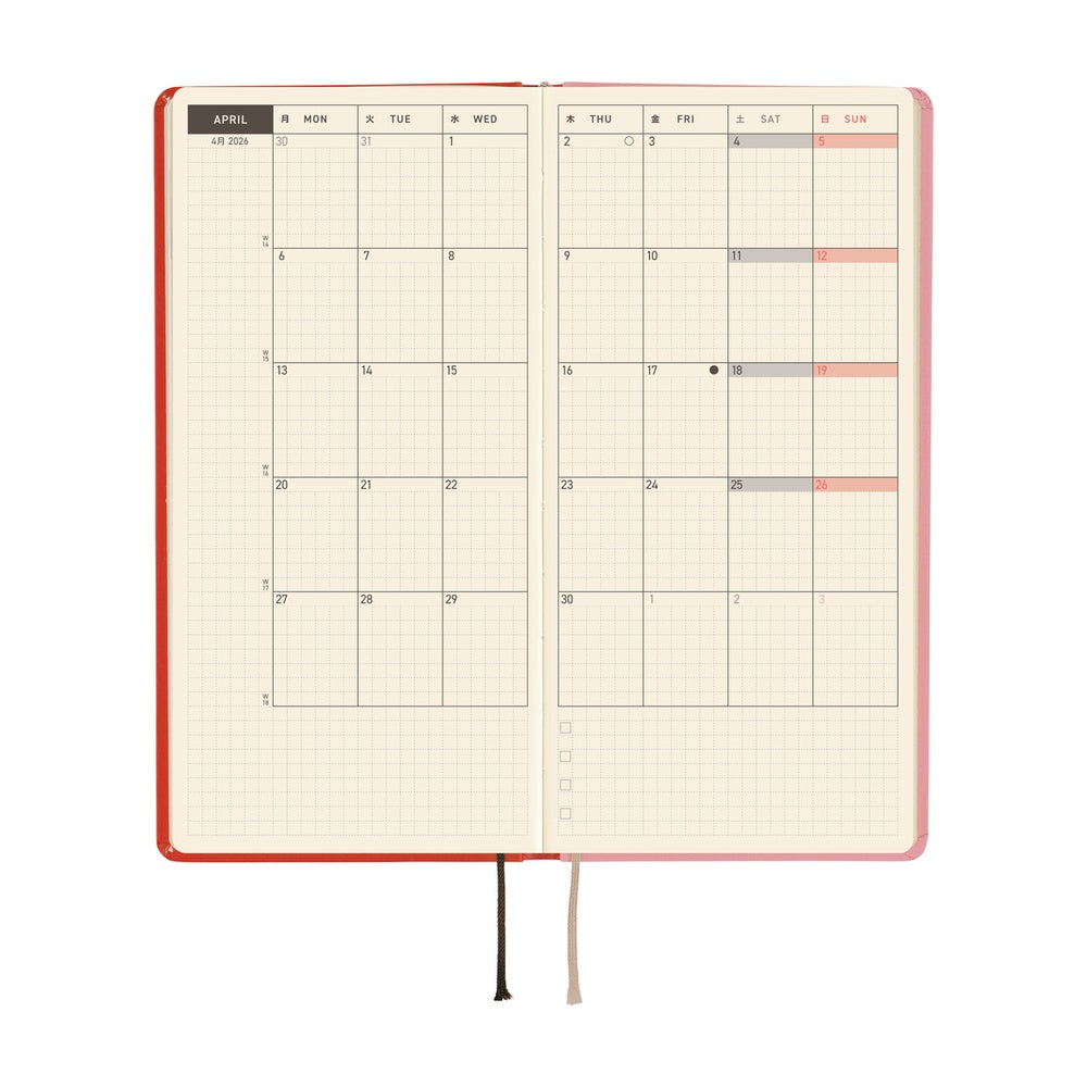 Hobonichi Techo Weeks 2026 - Tolight: A Bright Year at Boston General Store