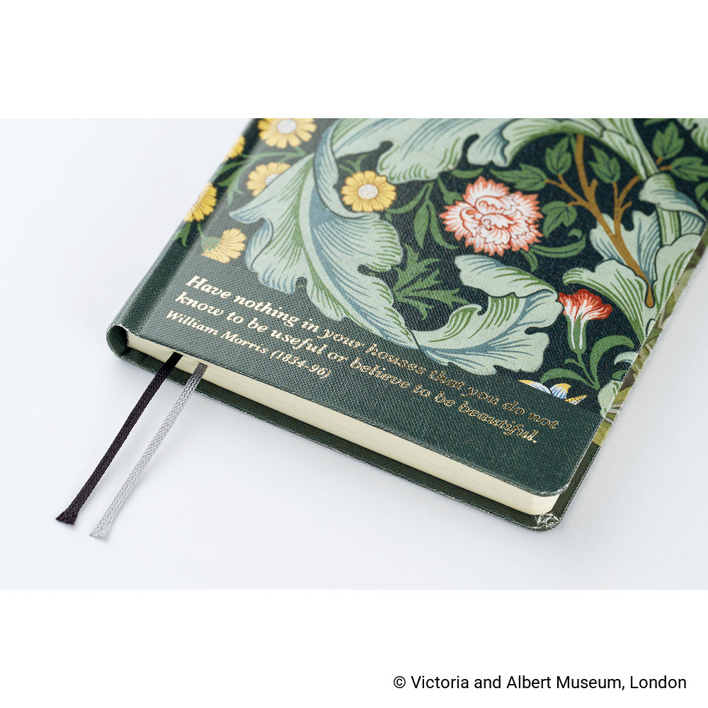 A close-up of the quote on the cover of the 2027, which reads "Have nothing in your houses that you do not know to be useful or believe to be beautiful."
