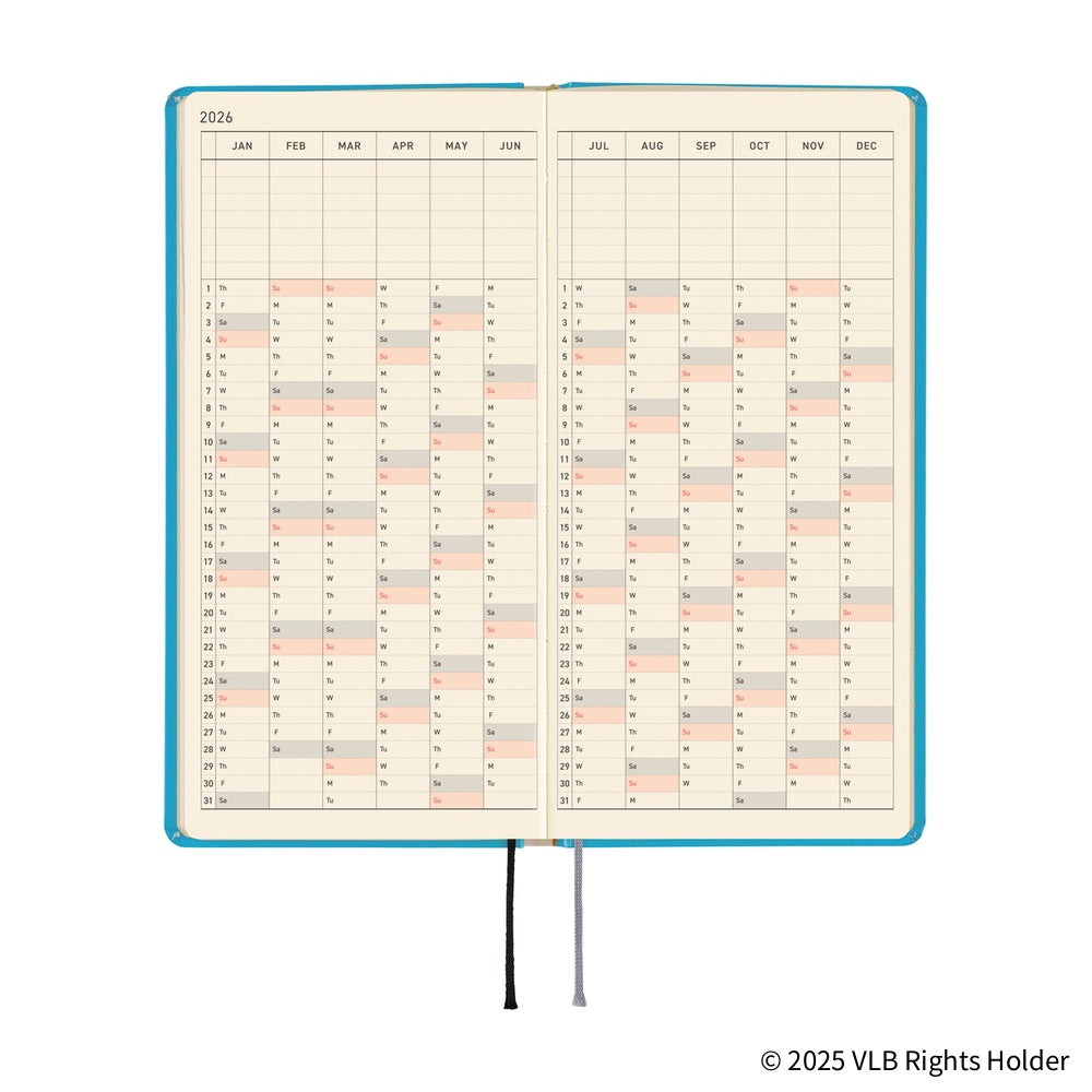 Hobonichi Techo Weeks 2026 - Virginia Lee Burton: The Little House at Boston General Store