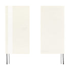 The front and back of a planner shown side by side on a white background.