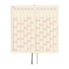 An open 2027 daily planner with two facing pages showing a yearly calendar.