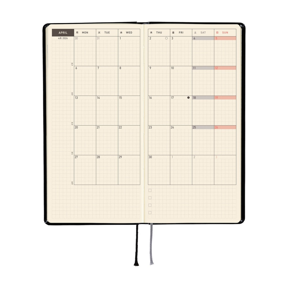 Hobonichi Techo Weeks 2026 - Yumi Kitagishi: White Cat’s Daily Life at Boston General Store