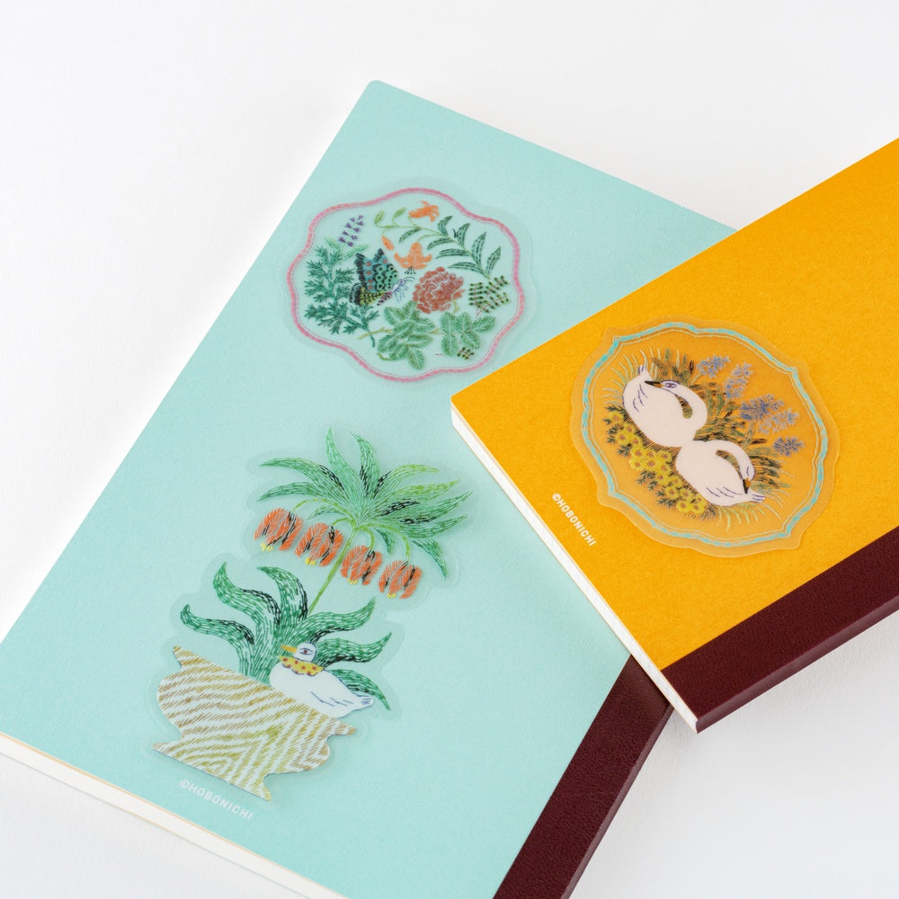 iyo okumi: Transparent Embroidery Sticker Set - My Garden at Boston General Store
