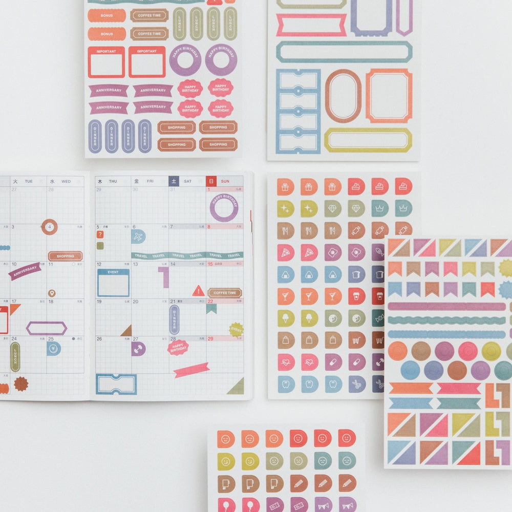 TSUKI no IRO: Sticker Set - Schedule at Boston General Store
