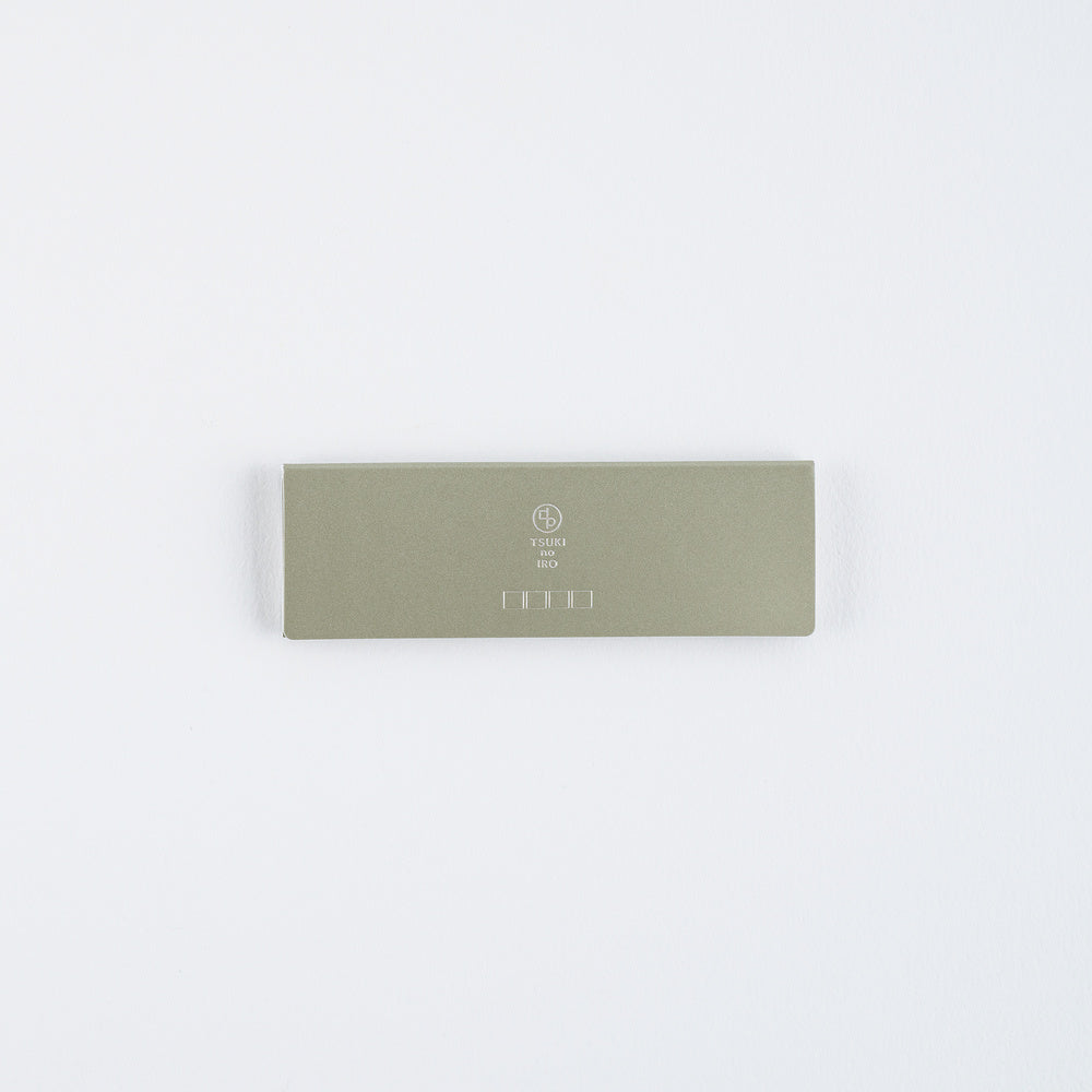 Gray TSUKI no IRO case for translucent tile sticky notes on white background