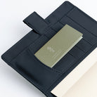 Gray TSUKI no IRO case for translucent tile sticky notes in dark blue Techo cover pocket