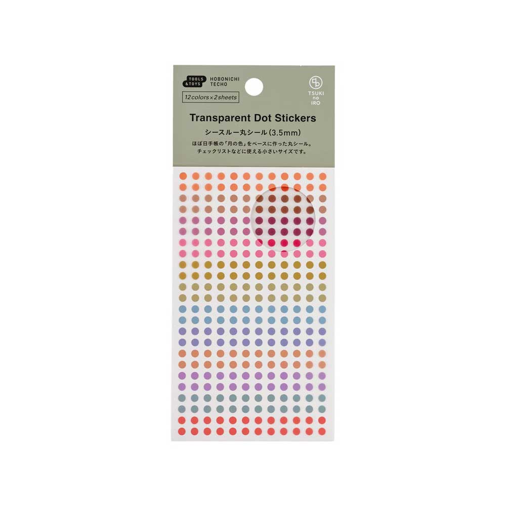 TSUKI no IRO: Transparent Dot Stickers at Boston General Store
