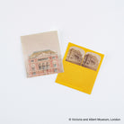 Two vintage-inspired sticky note sheets from the Victoria and Albert Museum on light background