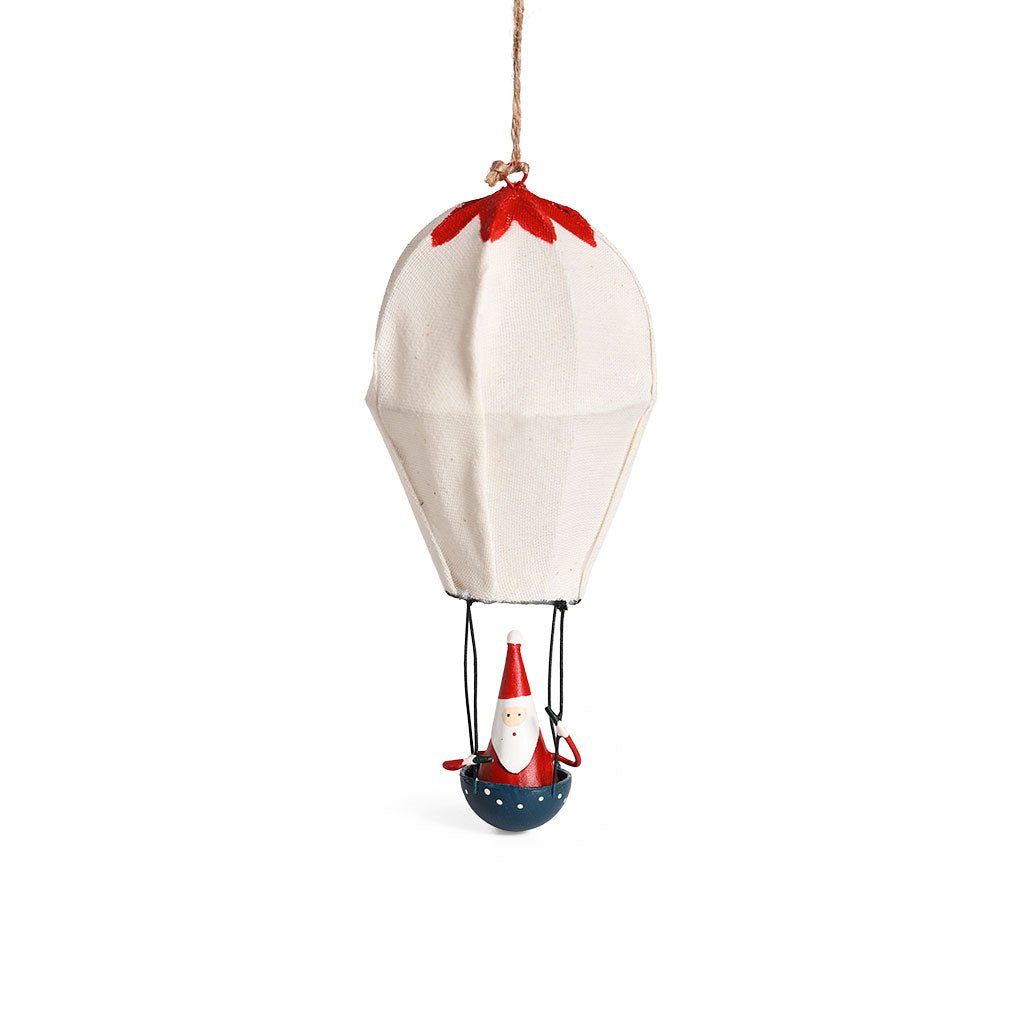 Hot Air Balloon with Santa Ornament Boston General Store