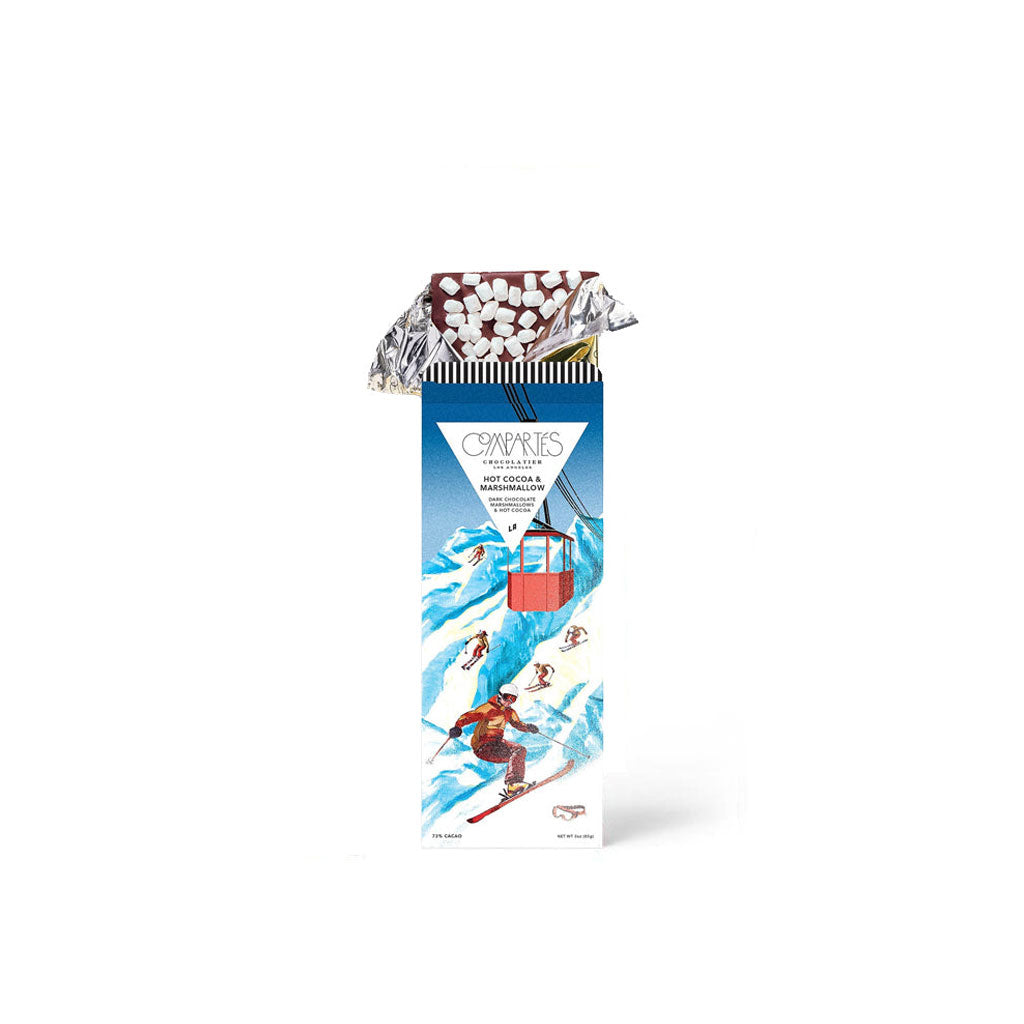 Hot Cocoa and Marshmallow Dark Chocolate Bar    at Boston General Store