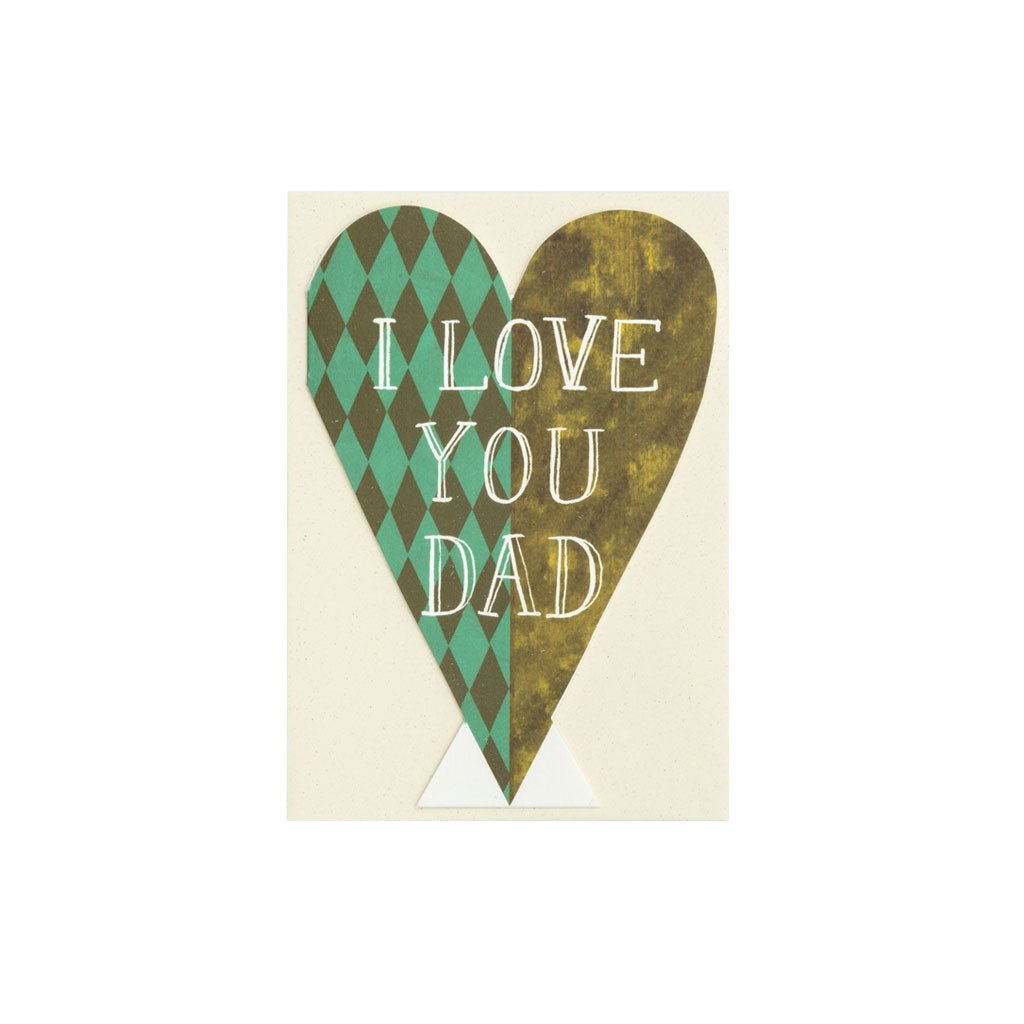 I Love You Dad Heart Card at Boston General Store