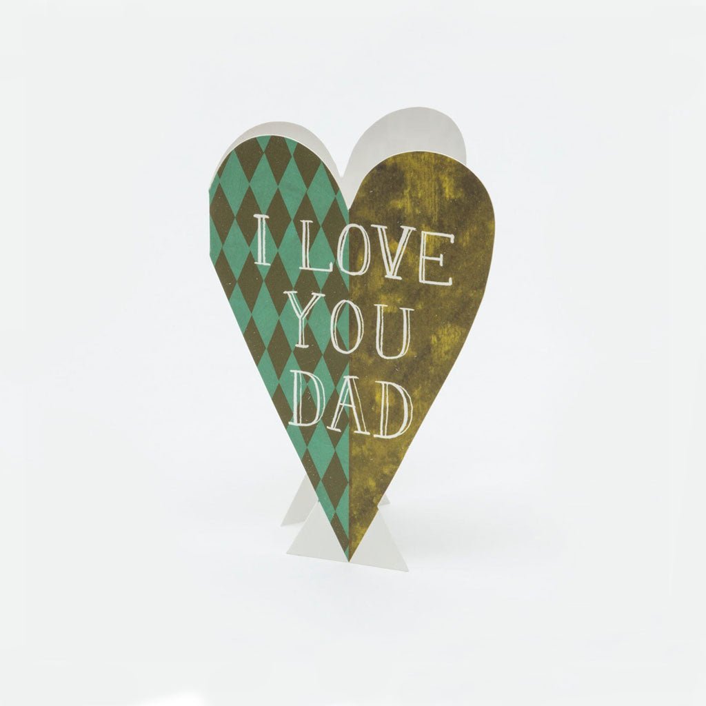 I Love You Dad Heart Card at Boston General Store