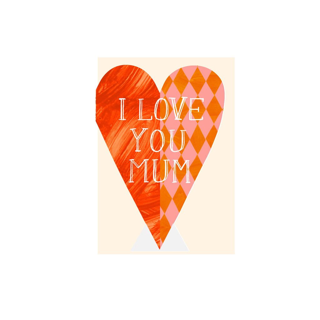 I Love You Mum Heart Card at Boston General Store