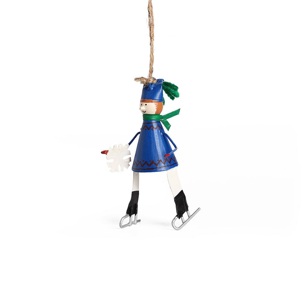 Ice Skating Boy Ornament Boston General Store