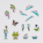 iyo okumi: Transparent Embroidery Sticker Set - My Garden Boston General Store