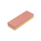 Rectangular dual-sided Japanese combination sharpening whetstone on white background
