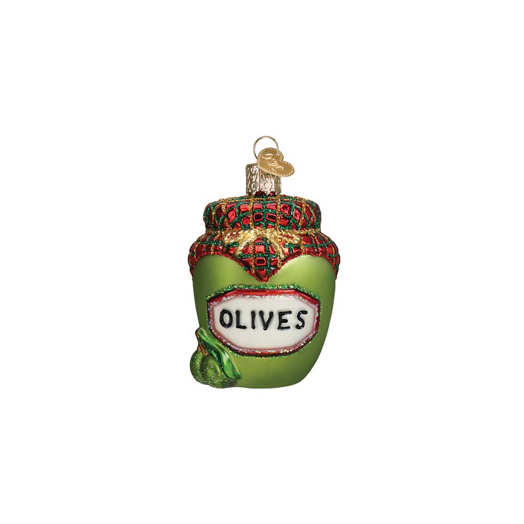 Jar Of Olives Ornament Boston General Store