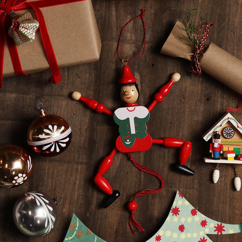 Jumping Jack Pinocchio Ornament Boston General Store