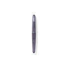 Purple pen on a white background